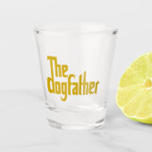 The Dogfather - Vader vadersdag cadeau Shot Glas (Voorkant)