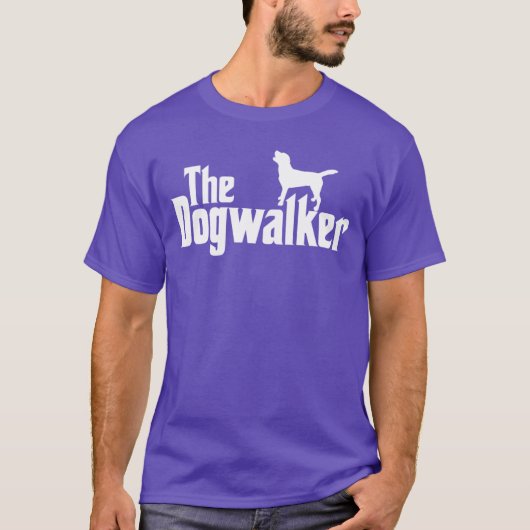The Dogwalker Professional Dog Walker Dogs Puppies T-shirt (Voorkant)