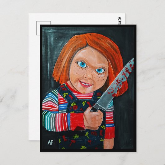 The Doll Painting by Alfred Fox Briefkaart (Voorkant / Achterkant)