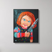 The Doll Painting by Alfred Fox Canvas Afdruk (Voorkant)