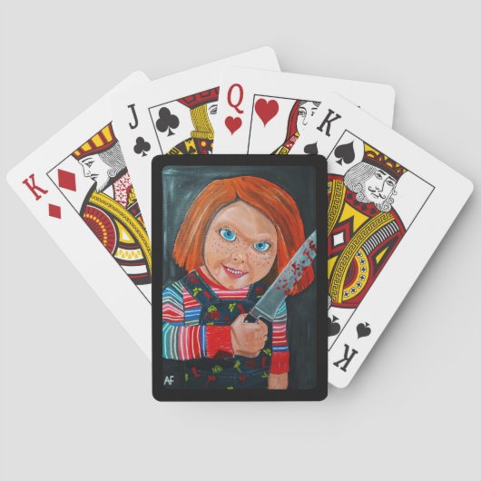 The Doll Painting by Alfred Fox Pokerkaarten (Achterkant)
