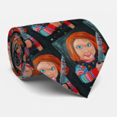 The Doll Painting by Alfred Fox Stropdas (Opgerold)