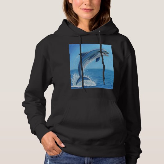 The Dolphin’s Silent Dance Hoodie (Voorkant)