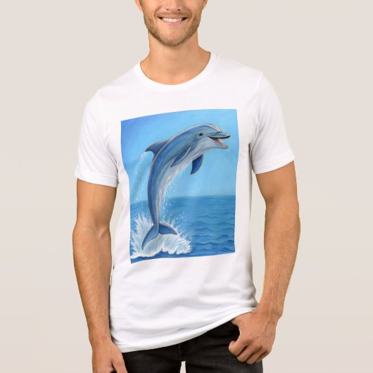 The Dolphin’s Silent Dance Tri-Blend Shirt (Voorkant)