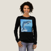 The Dolphin’s Silent Dance Tri-Blend Shirt (Voorkant)