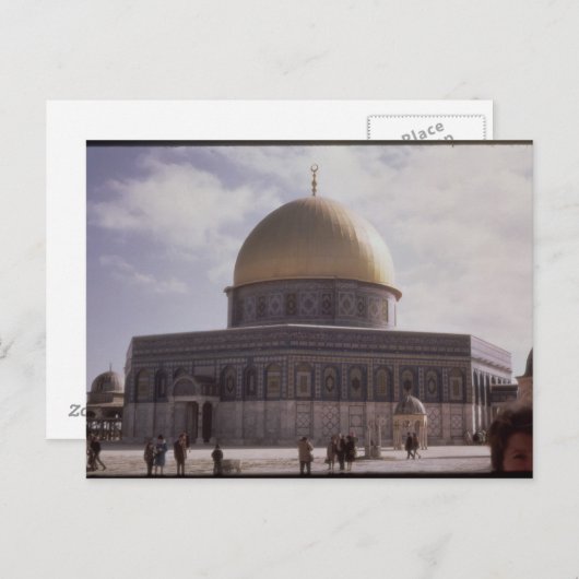 The Dome of the Rock, bouwde AD 692 Briefkaart (Voorkant / Achterkant)