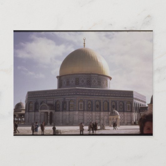 The Dome of the Rock, bouwde AD 692 Briefkaart (Voorkant)