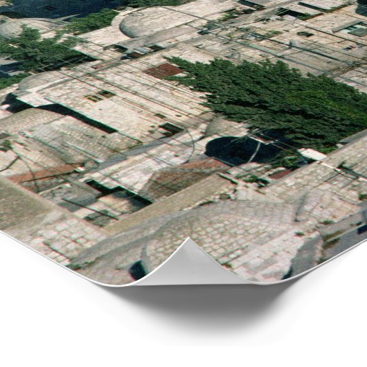 The Dome of the Rock, bouwde AD 692 Poster (Hoek)