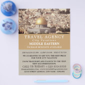The Dome of the Rock, Jerusalem, Travel Agency Fly Flyer (Enkel)