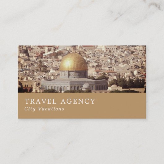 The Dome of the Rock, Jerusalem, Travel Agent Visitekaartje (Voorkant)