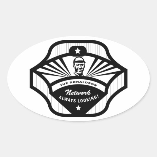 The Donaldson Network Oval Sticker (Voorkant)