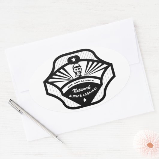 The Donaldson Network Oval Sticker (Envelop)