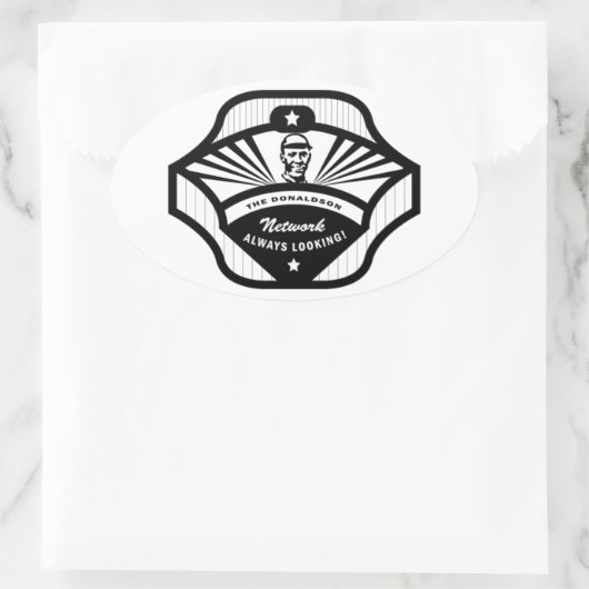 The Donaldson Network Oval Sticker (Tas)
