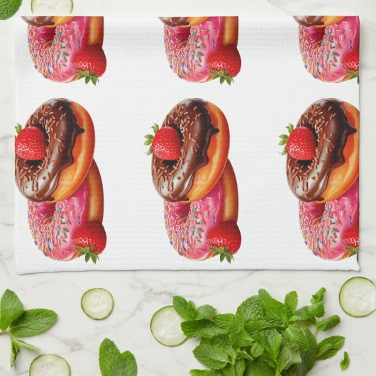 The Donut Mug Theedoek (Gevouwen)