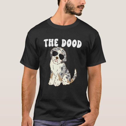 The Dood Mom Blue Merle Aussiedoodle Doodle Dog Da T-shirt (Voorkant)