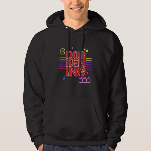 The Dorkening goes to the Arcade Hoodie (Voorkant)