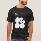 The Dots Minimalism dots typographic design Helvet T-shirt (Voorkant)