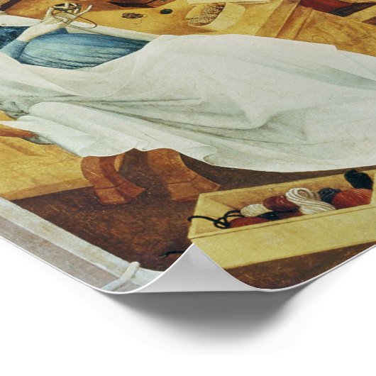 The Doubt of St. Joseph, c.1410-20 Poster (Hoek)