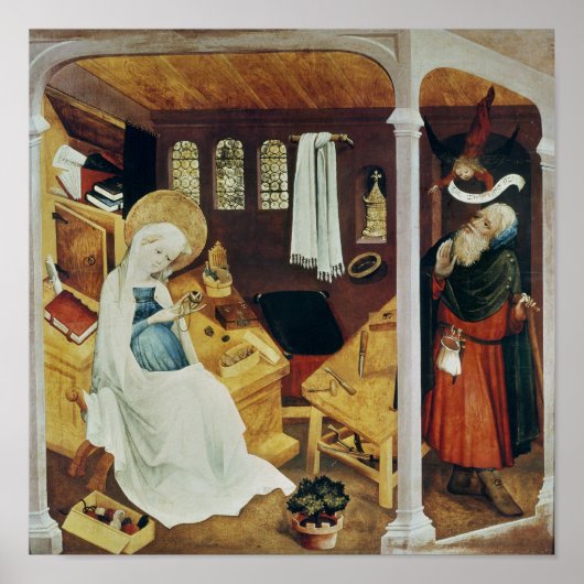 The Doubt of St. Joseph, c.1410-20 Poster (Voorkant)