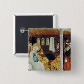 The Doubt of St. Joseph, c.1410-20 Vierkante Button 5,1 Cm (Voorkant /achterkant)