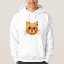 The Dough-Mestic Cat: Whimsical Bread Kitty Hoodie