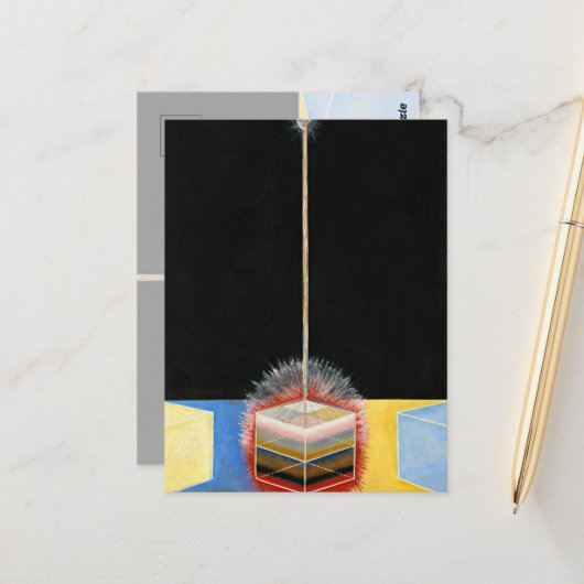 The Dove, 1915, van Hilma af Klint Briefkaart (Voorkant / Achterkant in situ)