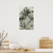 The Dove-cot by the Zee by Jessie King (1905) Poster (Keuken)