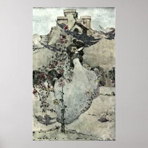 The Dove-cot by the Zee by Jessie King (1905) Poster