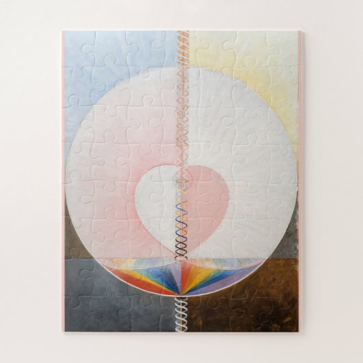 The Dove, No. 1, Hilma af Klint, Heart Legpuzzel (Verticaal)