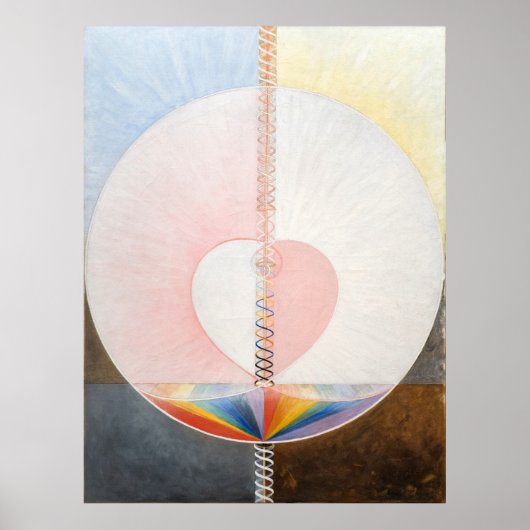 The Dove, No. 1, Hilma af Klint, Heart Poster (Voorkant)