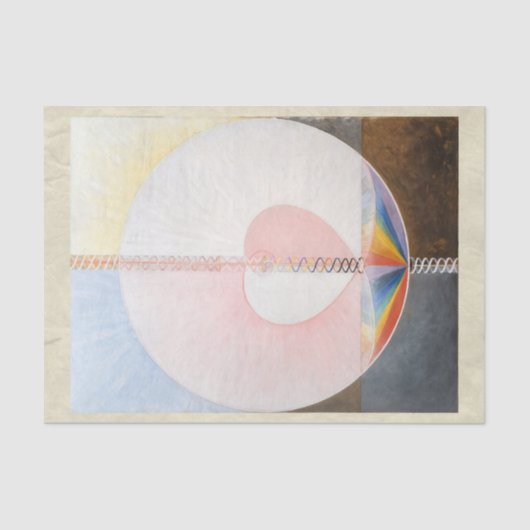The Dove, No. 1, Hilma Af Klint, Heart Tissuepapier (Voorkant)