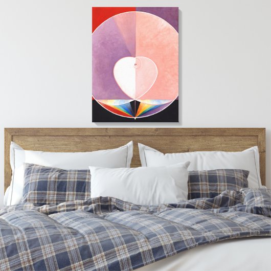The Dove, No.2 van Hilma af Klint Canvas Afdruk (Insitu (Slaapkamer))
