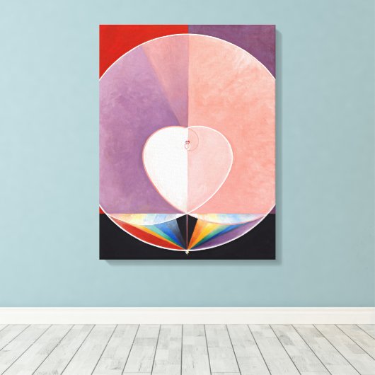 The Dove, No.2 van Hilma af Klint Canvas Afdruk (Insitu (Houten vloer))