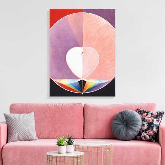 The Dove, No.2 van Hilma af Klint Canvas Afdruk (Insitu (Woonkamer))