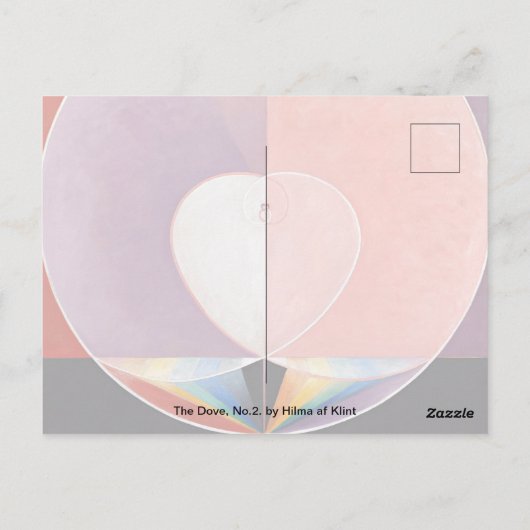 The Dove, nr.2. van Hilma af Klint Briefkaart (Achterkant)