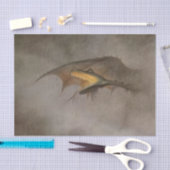 "The Dragon Awakes" van Theodor Kittelsen Tissuepapier (Craft)