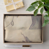 "The Dragon Caught the Queen" van Arthur Rackham Tissuepapier (Geschenk)