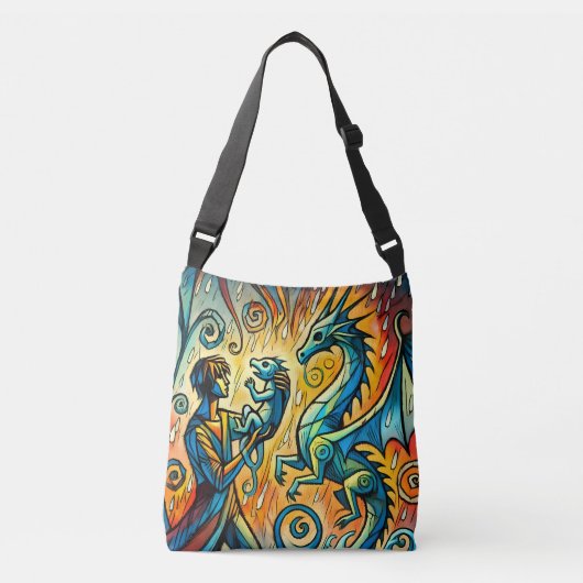 the dragon keeper crossbody tas (Voorkant)