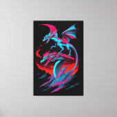 The Dragon Surf Rider Canvas Afdruk (Voorkant)