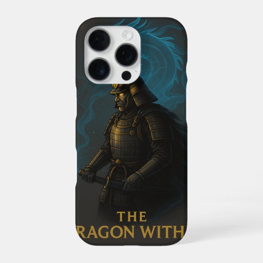 The Dragon Within | Samurai and Spirit Dragon iPhone Hoesje (Achterkant)