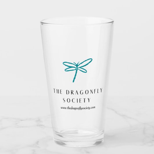 The Dragonfly Society Pint Glass Glas (Voorkant)