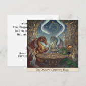 The Dragons' Christmas Feast – Holiday Invitation (Voorkant / Achterkant)