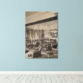 The Drawing Room, Wickham Hall, Kent, 1897 Canvas Afdruk (Insitu (Houten vloer))