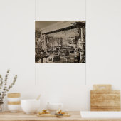 The Drawing Room, Wickham Hall, Kent, 1897 Poster (Keuken)