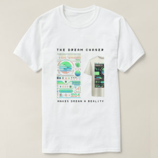 "The Dream Chaser" levendig abstract ontwerp T-shirt