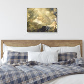 The Dream of Solomon, c.1693 (olie op canvas) Canvas Afdruk (Insitu (Slaapkamer))