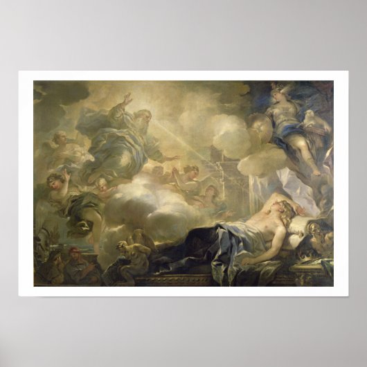 The Dream of Solomon, c.1693 (olie op canvas) Poster (Voorkant)
