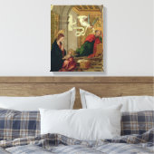 The Dream of St. Joseph, c.1535 Canvas Afdruk (Insitu (Slaapkamer))