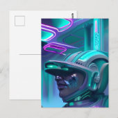 The Dream Police - Vaporwave Kunst Briefkaart (Voorkant / Achterkant)