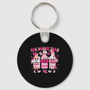 The Dream Team Retro Groovy Verpleegster Medische  Sleutelhanger
